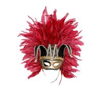 Generico Maschera Veneziana Donna - Mardi Gras Cosplay Piuma Semimaschera Travestimento Decorazione Costume Vintage Classica Feste Maschera Carnevale Veneziano Eleganti Maschere