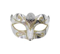 Generico Maschera veneziana Elegante Maschera per Feste di Stilistica Copertura Occhi Decorata (Silver, One Size)
