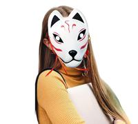 Generico Maschere che coprono completamente le facce di - maschere per demoni giapponesi, perfette per il gioco di ruolo di Halloween e cosplay anime | per oggetti di scena in maschera, ev