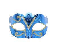 Generico Maschere di Carnevale-Elegante maschera in stile per feste di, copertura per gli occhi (Blue, One Size)