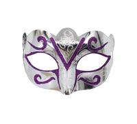 Generico Maschere di Carnevale-Elegante maschera in stile per feste di, copertura per gli occhi (Dark Purple, One Size)