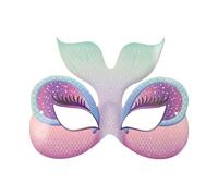 Generico Maschere di Carnevale-Maschera per gli occhi a tema incantevole per feste subacquee a metà Vviso per ragazze (Light Blue3, One Size)