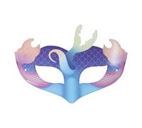 Generico Maschere di Carnevale-Maschera per gli occhi a tema incantevole per feste subacquee a metà Vviso per ragazze (Light Blue5, One Size)