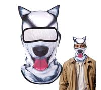 Generico Maschere per animali per adulti, copertura per il viso per la stampa animale - Masche per la faccia animale | Coperchio di polvere antivento con orecchie per la pesca