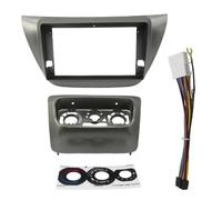 Generico Mascherina Autoradio Kit Cruscotto Android da 9" per Mitsubishi per Lancer IX 2003-2007 | per Ralliart per GLX Telaio Radio per Sportback Radio Fascia Dash(Gray Cable)