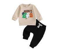 Generico Maschio Neonato Completi Casual Calda Manica Lunga Top Pullover Girocollo a Maniche Lunghe Top E Pantaloni Dei Bambini Unisex Set Neonato Completo Tuta Vestiti Completini In Tuta Da Neonati