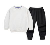 Generico Maschio Neonato Completi Dei Bambini Unisex Set Set Di Felpa E Pantaloni a Girocollo Per Bambini Jogging Pantaloni Tuta Sportiva Casual Calda Manica Lunga Top Completini In Tuta Da Neonati