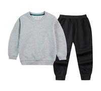 Generico Maschio Neonato Completi Dei Bambini Unisex Set Set Di Felpa E Pantaloni a Girocollo Per Bambini Jogging Pantaloni Tuta Sportiva Casual Calda Manica Lunga Top Completini In Tuta Da Neonati
