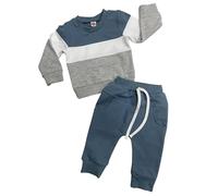 Generico Maschio Neonato Completi Felpa 2 Pezzi Pullover Girocollo a Maniche Lunghe Top E Pantaloni Neonato Completo Tuta Vestiti dei Bambini Unisex Set Boy Set di Vestiti per Bambini
