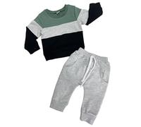Generico Maschio Neonato Completi Jogging Pantaloni Tuta Sportiva Pullover Girocollo a Maniche Lunghe Top E Pantaloni Neonato Completo Tuta Vestiti Felpa 2 Pezzi Completini In Da Neonati