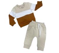 Generico Maschio Neonato Completi Jogging Pantaloni Tuta Sportiva Pullover Girocollo a Maniche Lunghe Top E Pantaloni Neonato Completo Tuta Vestiti Felpa 2 Pezzi Completini In Da Neonati