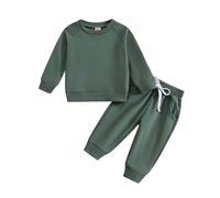 Generico Maschio Neonato Completi Neonati Outfits Set Di Felpa E Pantaloni a Girocollo Per Bambini Casual Calda Manica Lunga Top Jogging Pantaloni Tuta Sportiva Completini In Tuta Da Neonati