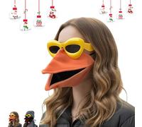Generico Mask with Moving Beak, Bird Beak Mask and Sunglasses Set, 3D Fun Animal Bird Masks, Birds Costume for Parties, Cosplay (Mask+Glasses O)