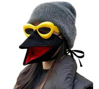 Generico Mask with Moving Beak, Bird Beak Mask and Sunglasses Set, Funny Animal Costume for Halloween Parties, for Parties, Cosplay (Black)