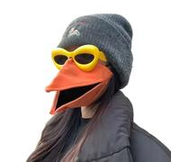 Generico Mask with Moving Beak, Bird Beak Mask and Sunglasses Set, Funny Animal Costume for Halloween Parties, for Parties, Cosplay (Orange)