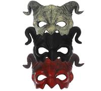 Generico Masque de Déguisement - Masque à Cornes de Mouton | Accessoire Festif pour Fête, Carnaval, Cosplay, Défilé, Photoshoot, Festival, Costume, Soirée Déguisée, Spectacle