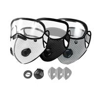 Generico Masque For Dust - Cloth PP Size Fits All | Carbon Filter Face Cover With Adjustable Goggles | Respirator For Mowing Outdoor Backyard Lawn Construction Sanding Woodworking Industry