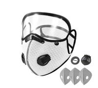 Generico Masque For Dust - Cloth PP Size Fits All | Carbon Filter Face Cover With Adjustable Goggles | Respirator For Mowing Outdoor Backyard Lawn Construction Sanding Woodworking Industry