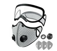 Generico Masque For Dust - Cloth PP Size Fits All | Carbon Filter Face Cover With Adjustable Goggles | Respirator For Mowing Outdoor Backyard Lawn Construction Sanding Woodworking Industry
