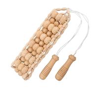 Generico Massaggiatore in Legno Manuale con Rotella Ergonomica per Schiena Gambe e Stomaco Strumento per Stretching Muscolare e Rilassamento Profondo per Uso Domestico