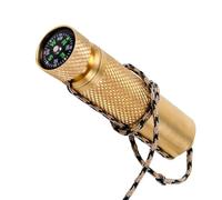 Generico Match Box Compass,Brass Keychain Match Pill Storage Casse - Lanyard Design Keychain Mattch Box for Earplugs, Spices, Pills, Toothpicks, And Fishing Threeads