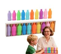 Generico Matching Game, Bottle Color Sorting Educational Toy, Interactive Learning Activity for Kids Adults Classroom Family Party Beach Backyard Picnic Fun, Multicolor, 2x2x5cm
