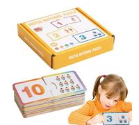 Generico Matching, Game, Wooden Toddler Educational Toy, Interactive Number and Color Recognition Puzzle, Strategic Learning Set for Airplane Travel, Family Time, Classroom