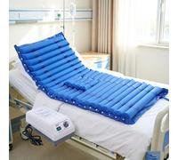 Generico Materasso A Pressione D'aria Spessore 8 Cm, Elettrico Alternata Con Pompa Regolabile, Rivestimento In PVC Impermeabile for La Prevenzione Del Dolore Da Decubito Infermieristica(Blue-c)