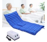 Generico Materasso Ad Aria Elettrico Antidecubito, Gonfiabile A Pressione Alternata Automatica Prevenzione Del Dolore In PVC Impermeabile, Cuscino Da Letto for Pazienti(Blue-c)