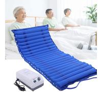 Generico Materasso Ad Aria Elettrico Antidecubito, Gonfiabile A Pressione Alternata Automatica Prevenzione Del Dolore In PVC Impermeabile, Cuscino Da Letto for Pazienti(Blue-b)