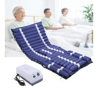 Generico Materasso Ad Aria Elettrico Antidecubito, Gonfiabile A Pressione Alternata Automatica Prevenzione Del Dolore In PVC Impermeabile, Cuscino Da Letto for Pazienti(Blue-e)