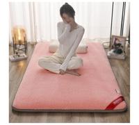 Generico Materasso Giapponese da Pavimento Tappetino Futon Portatile Tappetino per Tatami Tradizionale Materasso Pavimento Pad per Casa, Letto, Dormitorio, Campeggio, Viaggi(Pink,120x200cm)
