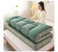 Generico Materasso Giapponese da Pavimento Tappetino Futon Tappetino per Tatami Tradizionale Materasso Pavimento Pad Arrotolabile per Casa, Letto, Dormitorio, Campeggio, Viaggi(Green,90x200cm)