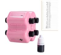 Generico Maths Stamp Roller - 4 in 1 Math Roller Stamp Set,Addition, Subtraction, Multiplication, And Division | Rollerr Digital Teaching Stamps for Addition Multiplication