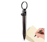 Genérico Matita in ottone massiccio | Penna tascabile portatile: penna corta in filigrana per portafoglio, mini penna con inchiostro