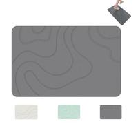 Generico Matmend Bath Mat, Matmend Stone Bath Mat, Diatomaceous Earth Stone Mats Quick Dry, Easy to Clean, Stones Mats Set for A Luxurious & Dry Bathroom (Gray,23.62 * 35.43in)