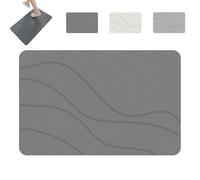 Generico Matmend Bath Mat, Matmend Stone Bath Mat - Non-Slip Super Absorbent Diatomaceous Earth, Quick Drying Non-Slip Shower Mats, Easy to Clean, for Bathrooms Living Room (Dark Gray,45 * 35 * 0.9)