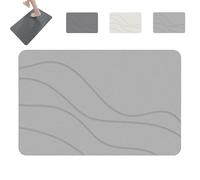 Generico Matmend Bath Mat, Matmend Stone Bath Mat - Non-Slip Super Absorbent Diatomaceous Earth, Quick Drying Non-Slip Shower Mats, Easy to Clean, for Bathrooms Living Room (Light Gray,40 * 30 * 0.9)