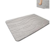 Generico Matmend Stone Bath Mat,Matmend Bath Mat,Stone Baths Mats Diatomaceous Earth Quick Drying Non-slip Shower Mats,0.35in Thick,Super Absorbent Diatomite BathMat,Easy to Clean,23.7 * 15.7in (A)