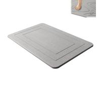 Generico Matmend Stone Bath Mat,Matmend Bath Mat,Stone Baths Mats Diatomaceous Earth Quick Drying Non-slip Shower Mats,0.35in Thick,Super Absorbent Diatomite BathMat,Easy to Clean,23.7 * 15.7in (G)