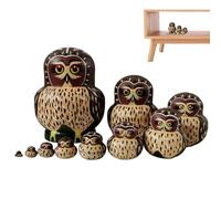 Generico Matriosche Russe,Ah?ap Hayvan Desenli ?ç ?çe Geçen Oyuncak - Decorative per la Casa | Per Bambini Educatori Genitori Compleanno Natale