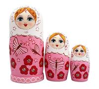 Generico Matrioske, Dieci Pezzi di Decorazione per la Casa in Legno, Bambole Russe Impilabili, per il Giorno del Ringraziamento, Festa di Compleanno, Uffici, Auto in Viaggio, Casa, Soggiorno, Scuola