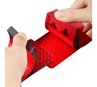 Generico Mazzo di Carte da Gioco Rosso - 54 Pezzi Poker Impermeabile per Capodanno 2026 | Mazzi Di Carte Standard | Per Festa Di Primavera Anziani Adulti Donne Uomini Raduni Festivi Viaggio Natale