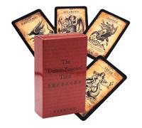 Generico Mazzo di carte Oracle, per predire il futuro, mazzo inglese da 78 con materiale durevole, carte Oracle con design artistico, mazzi di apprendimento dei tarocchi per previsione