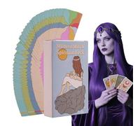 Generico Mazzo Di Tarocchi Per Principianti - Oracolo Divinatorio Portatile,Gioco Di Divinazione 60 Carte Per Viaggi E Predizione Del Destino