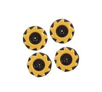 Generico Mecanum Sinistra Destra - 2 Paia di Robot Omni da 48 mm | Kit omnidirezionali per auto robot intelligente, progetto di robotica educativa sullo stelo, parti di ricambio per veicoli r