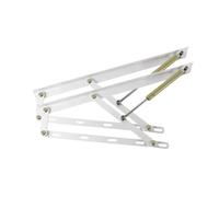 Generico Meccanismo Di Sollevamento Del Letto Da 1,9-4,9FT, Asta Supporto Idraulica For Bordo, Set Cerniere For Telaio Con Contenitore For Pesante, Capacità Carico 30-90 Kg(White,120cm/47.2inch)