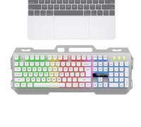 Generico Mechanical Game Keyboard, Light Up RGB, Aesthetic Game Keyboard, Compact 104-Key Layout, Sturdy Wired Connection, Computer Desktop Home Laptop