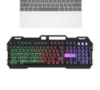 Generico Mechanical Game Keyboard, Light Up RGB, Aesthetic Game Keyboard, Compact 104-Key Layout, Sturdy Wired Connection, Computer Desktop Home Laptop