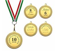 Generico Medaglie Festa Compleanno Bambini Complete di Personalizzazione (15 Medaglie Personalizzate)